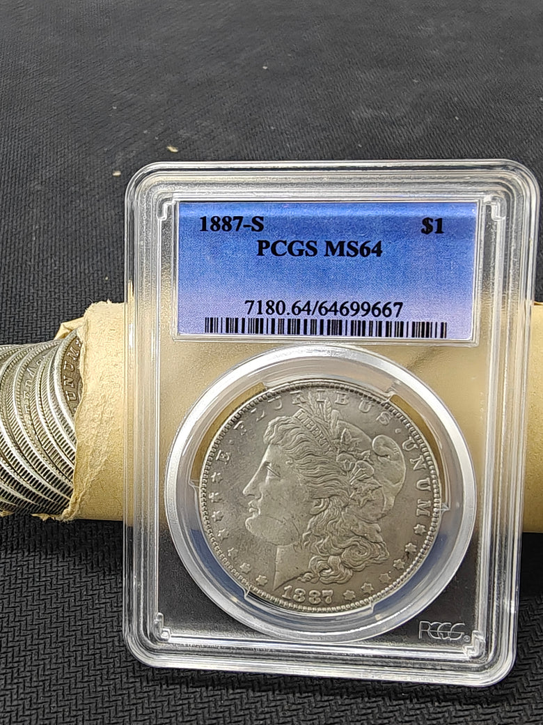 1887-S Morgan Silver Dollar Replica UNC-Style